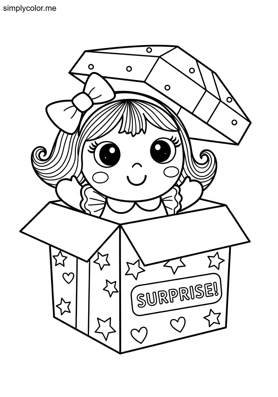 Lol color page surprise doll unboxing fun for child