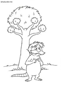 Lorax coloring page Dr Seuss environmental hero speaks for tree Lorax coloring page Dr Seuss environmental hero speaks for tree