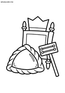 Purim coloring page printable for Jewish holiday crafts