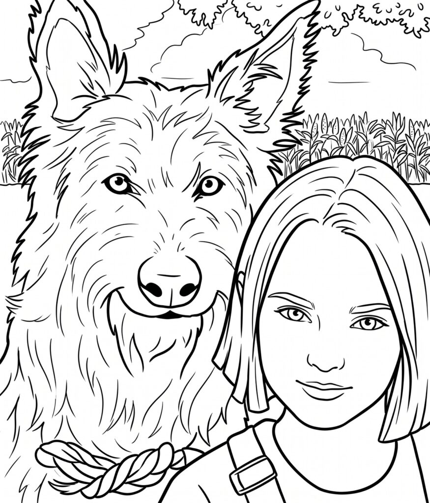 Winn Dixie coloring page