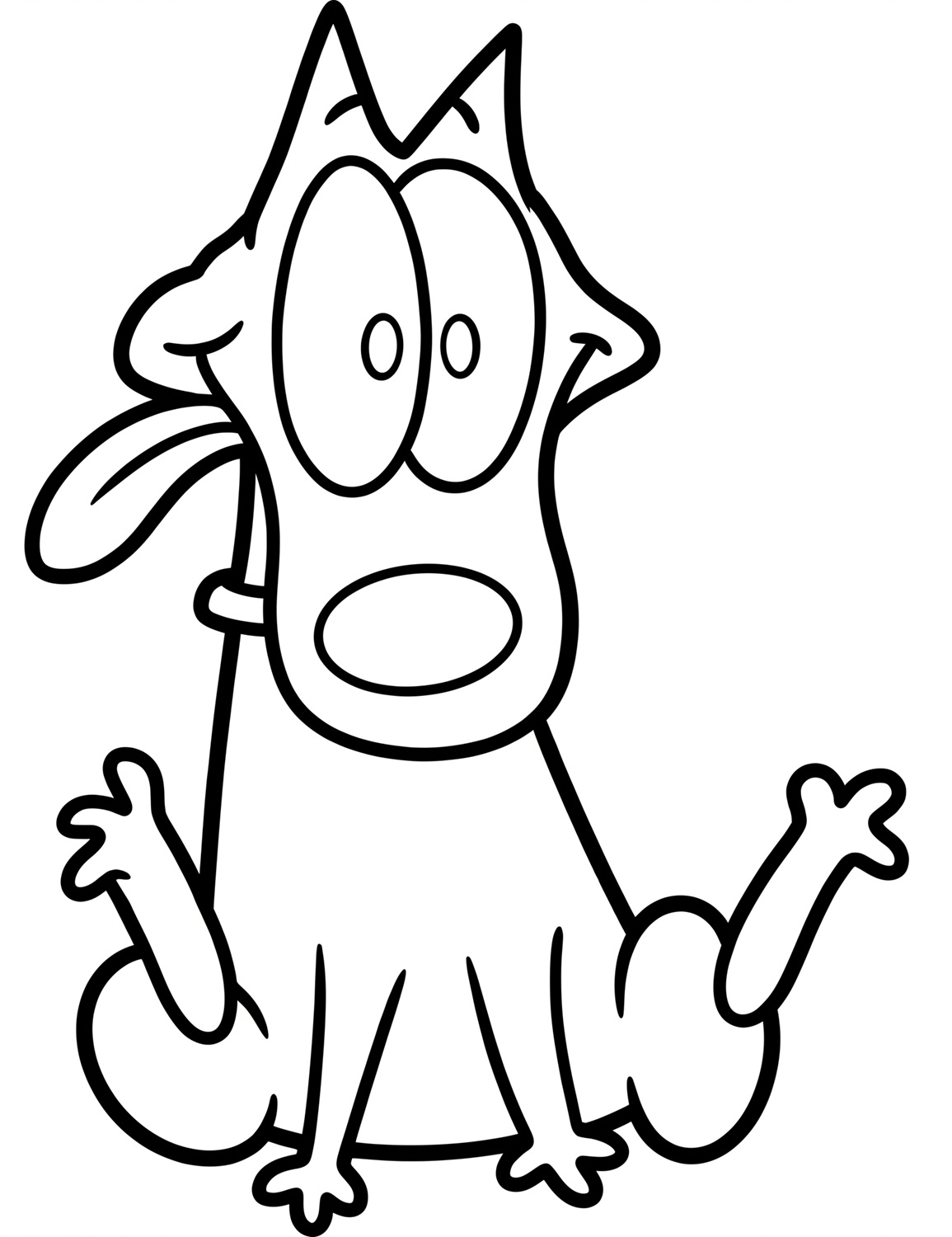 Spunky - Rocko's Modern Life character coloring page
